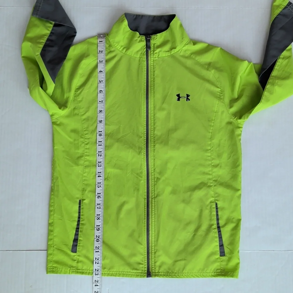 Under Armour Loose Zip Up Lightweight Windbreaker Jacket YMD Youth Medium - Picture 13 of 16